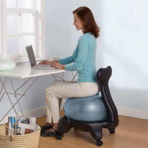 yoga ball posture